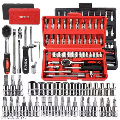 Multi use 46-In-1 Pcs Kit And Screwdriver And Multi-Purpose Combination Tool Case Precision Socket Set- 46Pctk