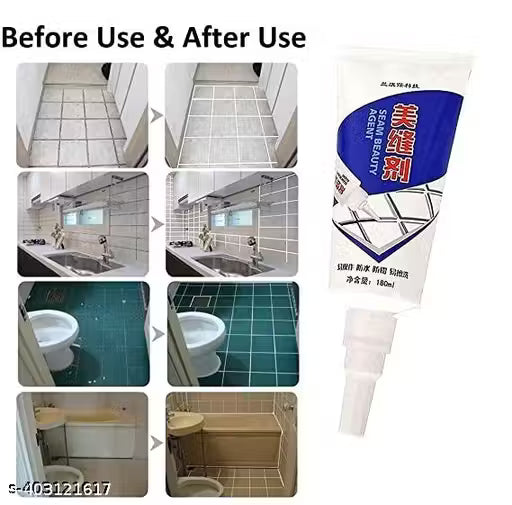 Waterproof Tile Gap/Crack   FILLER Water Resistant Silicone Sealant for DIY Home Sink Gaps/Tiles Gaps/Grouts Repair Filler Tube (180 Ml White)