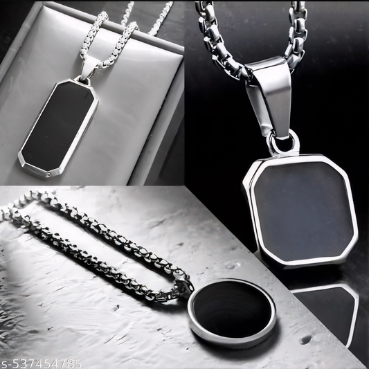 (Pack of 3) Elegant Luxary Looking Chains for  Modern Men | Limited Offer | Confident Personality Chains