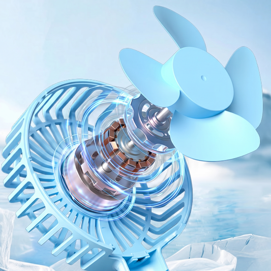 Outdoor Cooling High Speed  Fan  - Sky Blue Colour  | Beat 45°C Outdoor Heat ☀️ | USB  Cable Free