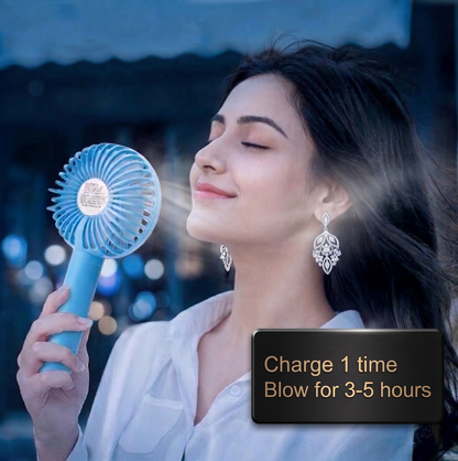 Outdoor Cooling High Speed  Fan  - Sky Blue Colour  | Beat 45°C Outdoor Heat ☀️ | USB  Cable Free
