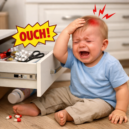 2 pcs  Baby Protection  Safety Locks Latches for Door, Cupboard, Cabinet, Fridge, Drawer Locks, Toilet Seats, Child Safety Cabinet Locks, Child Proof Cabinet Latches