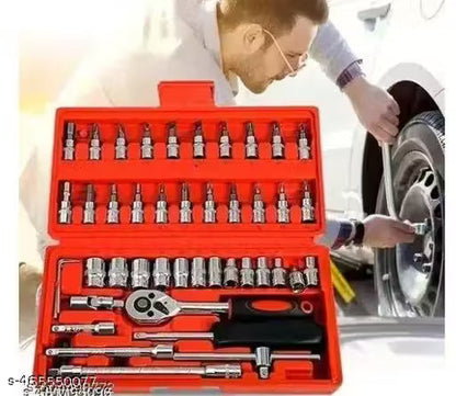 Multi use 46-In-1 Pcs Kit And Screwdriver And Multi-Purpose Combination Tool Case Precision Socket Set- 46Pctk