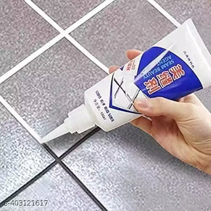 Waterproof Tile Gap/Crack   FILLER Water Resistant Silicone Sealant for DIY Home Sink Gaps/Tiles Gaps/Grouts Repair Filler Tube (180 Ml White)