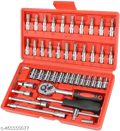 Multi use 46-In-1 Pcs Kit And Screwdriver And Multi-Purpose Combination Tool Case Precision Socket Set- 46Pctk