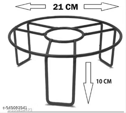 Outdoor Plant Stand, Flower Pot Stand, Planter Stand, Gamla Stand, Metal Plant Stand / Pot Stand (Pack of 4pcs), Height - 10cm & Length - 20cm