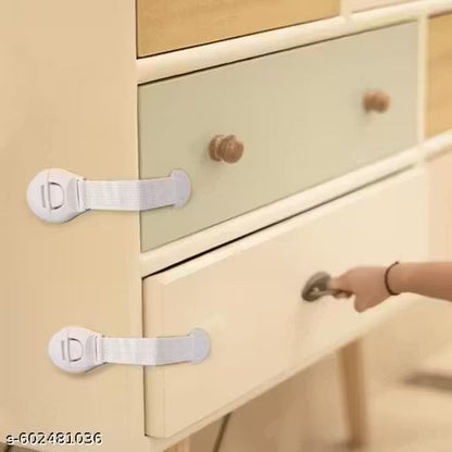 2 pcs  Baby Protection  Safety Locks Latches for Door, Cupboard, Cabinet, Fridge, Drawer Locks, Toilet Seats, Child Safety Cabinet Locks, Child Proof Cabinet Latches