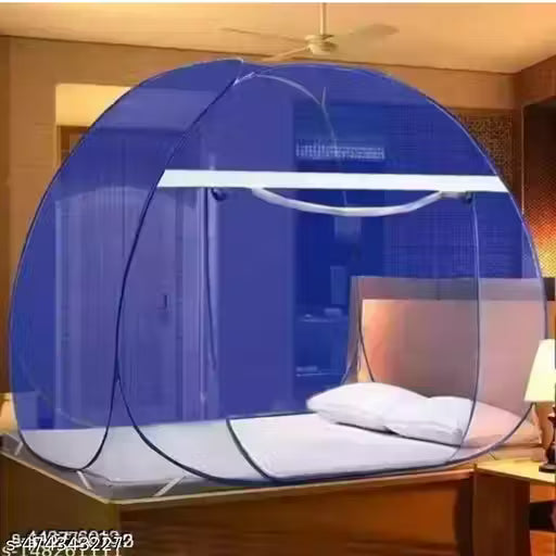 Stylish Modern Double Bed Blue Colour Quality  Mosquito Net Tent