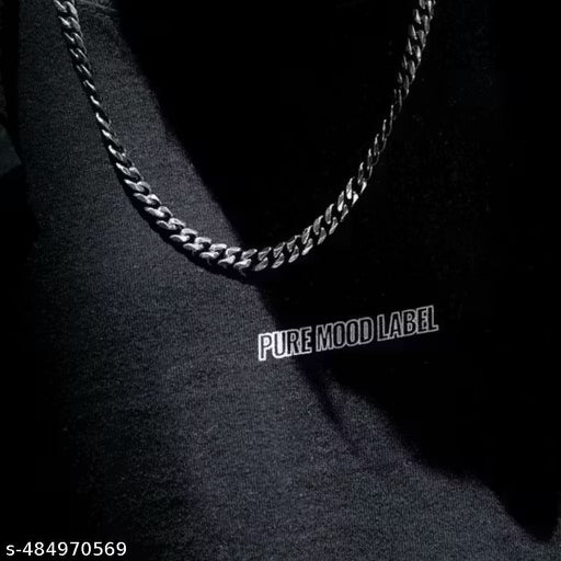 Luxary Looking Stainless Steel Necklace Thick Chain / Locket Jewellery / Ball Chain Sterling Silver Plated Steel Chain Silver Plated Stainless Steel Chain